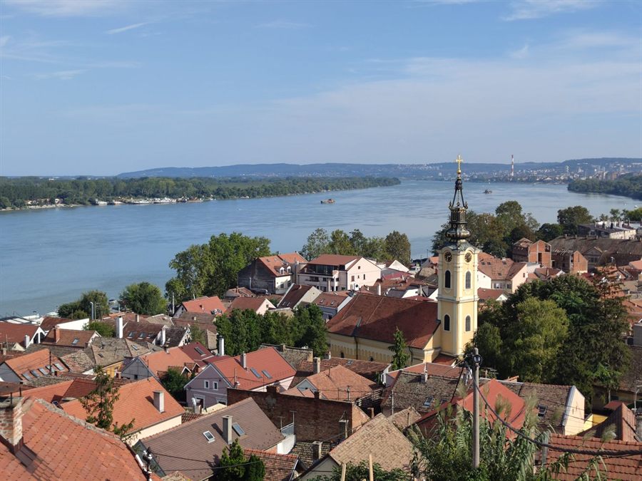 Zemun beside the Danube in Belgrade
