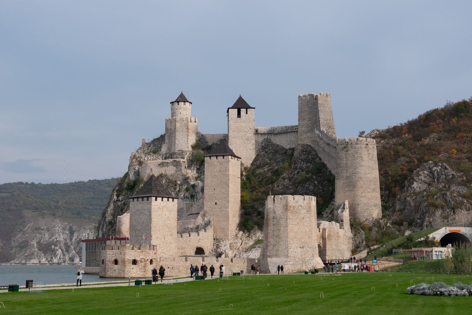 Golubac Fortress on the Serbian bank, a landmark on any lower Danube river cruise map